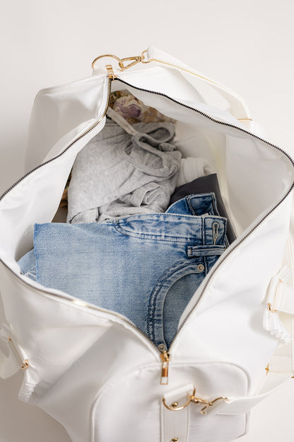 ruffle travel bag