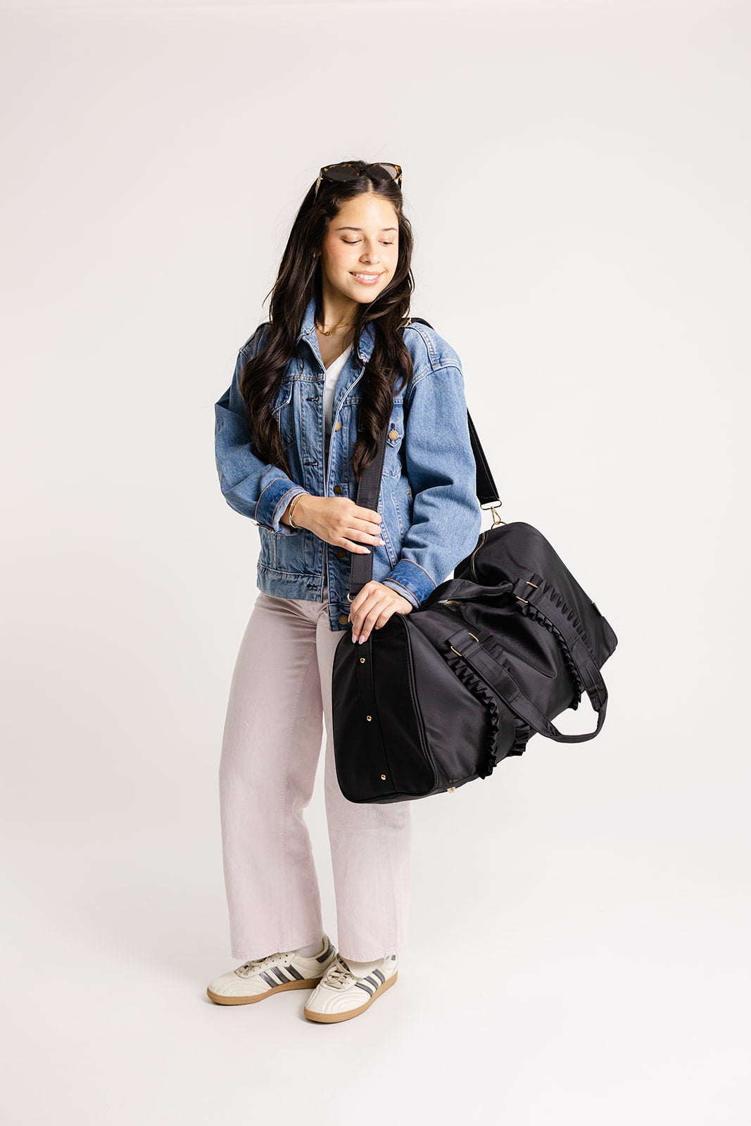 ruffle travel bag